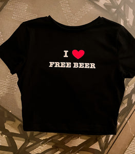I <3 Free Beer Top